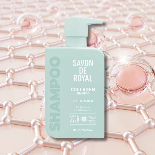 Savon De Royal Kolajen İçeren İnce Telli Saçlar İçin Canlandırıcı Etkili Şampuan 500 ml 2 adet - 4