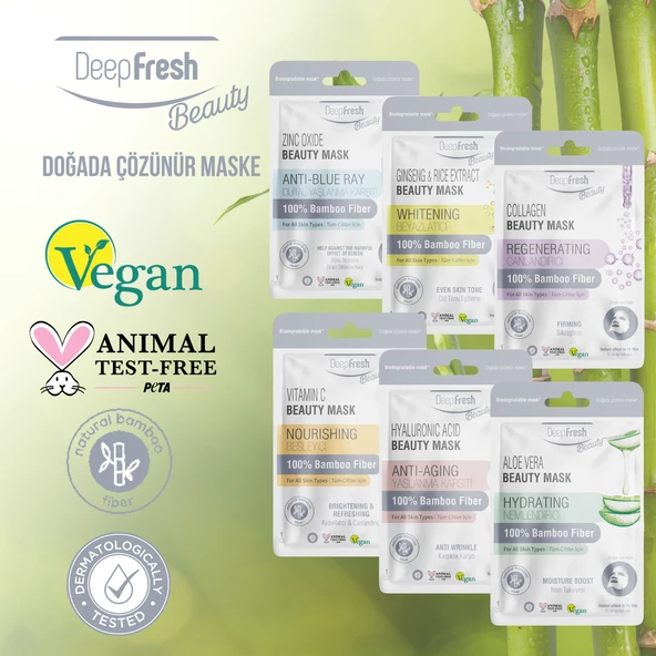 Deep Fresh Tek Kullanımlık Kağıt Yüz Maskesi Tüm Seri Karma 6 adet - 3