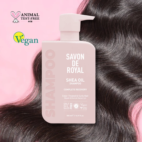 Savon De Royal Shea Yağı Boyalı ve Kıvırcık Saçlar İçin İyileşme Etkili Şampuan 500 ml 2 adet - 4