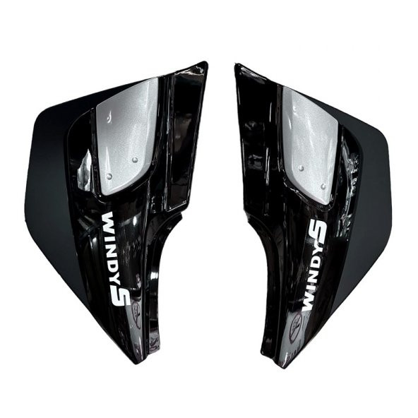 Kanuni Windy S Akü Yan Kapak Takımı Siyah ürün görseli