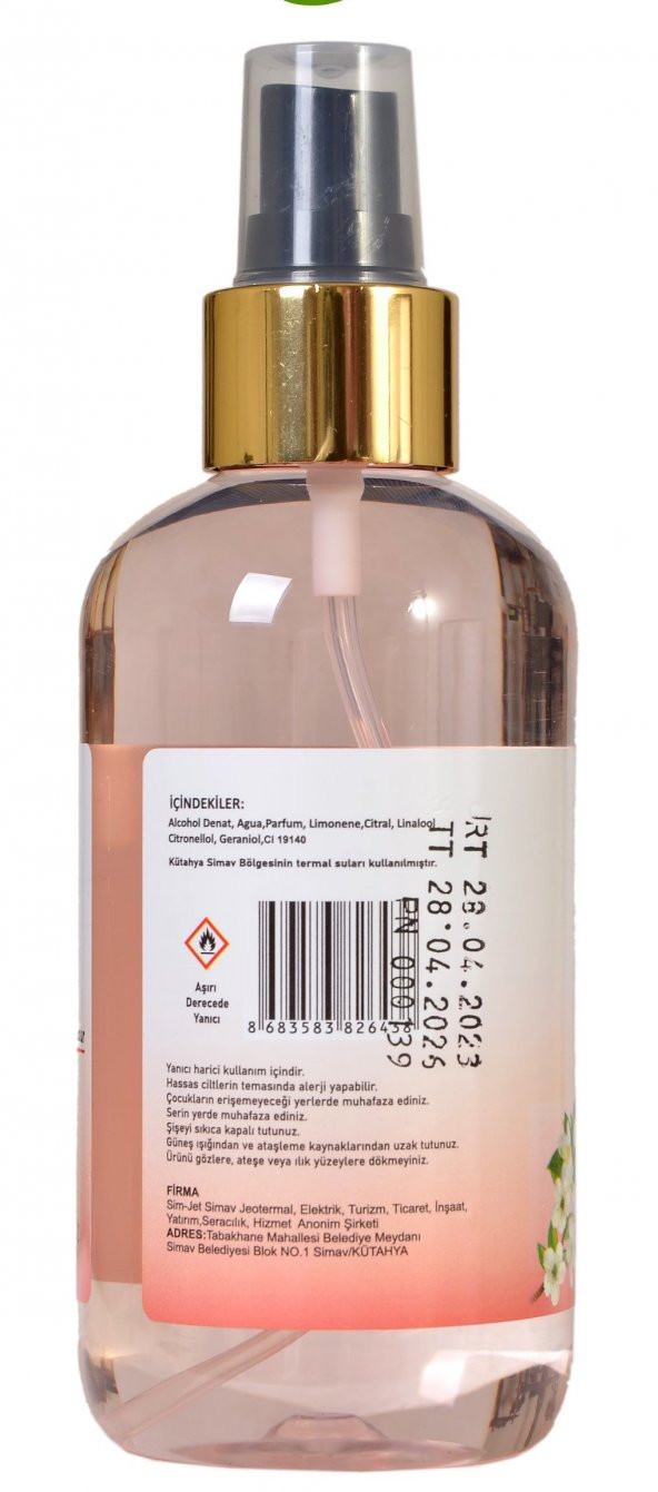 SİMAV Termal Sulu Yasemin Çiçeği Kolonyası Spreyli - 200 ml - 3