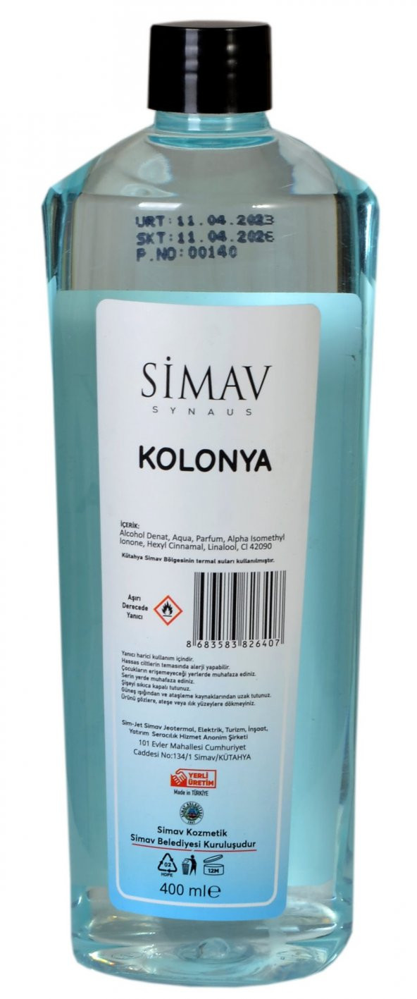 SİMAV Termal Sulu Okyanus Esintisi Kolonyası - 400 ml - 3