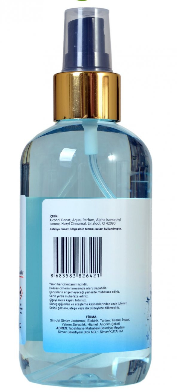 SİMAV Termal Sulu Okyanus Esintisi Kolonyası Spreyli - 200 ml - 3