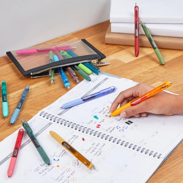 Paper Mate İnkjoy Üstten Basmalı 0.7 mm Jel Tükenmez Kalem - 11