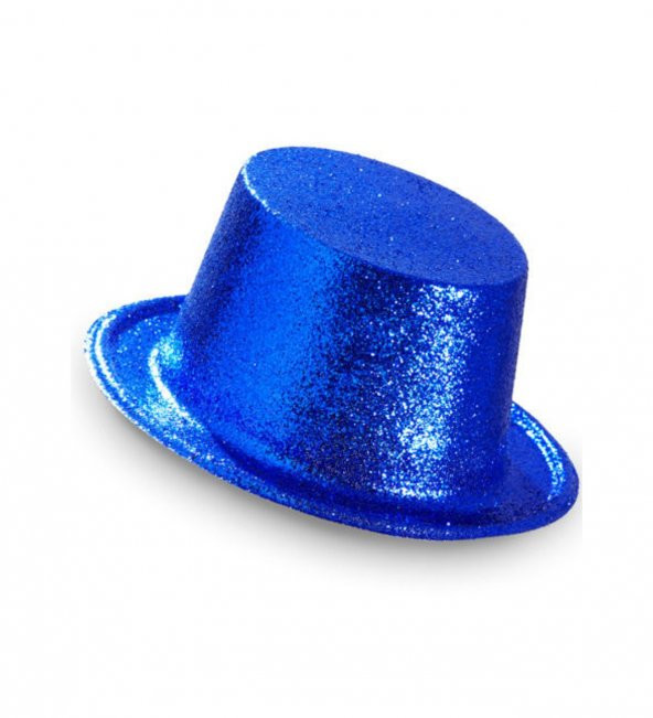 Lacivert Renkli Lazer Olval Simli Şapka 30x10 cm ürün görseli 1