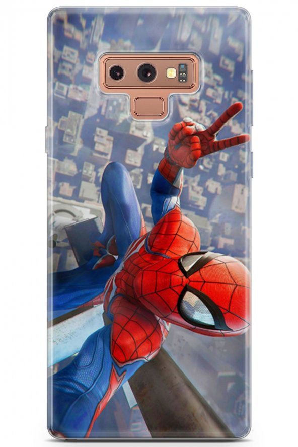 Samsung Galaxy Note 9 Uyumlu Kılıf Opus 21 Spiderman Tablo Darbe Önleyici Kapak Sunset