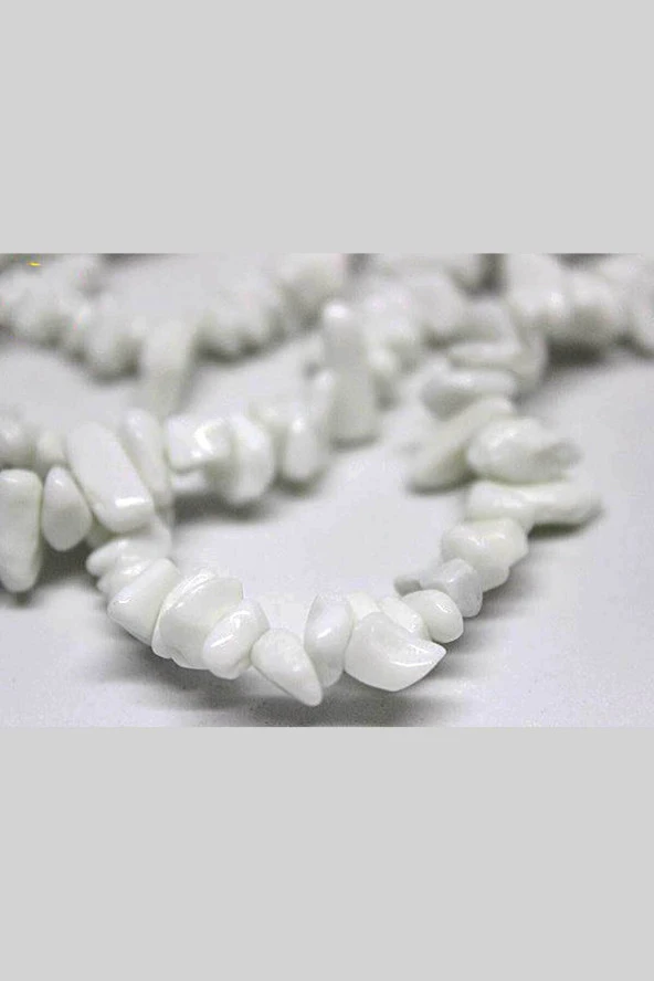 Beyaz Kuvars Kırık Doğal Taş Dizisi