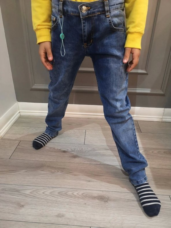 Erkek Çocuk Denim Mavi Kot Pantolon 1099