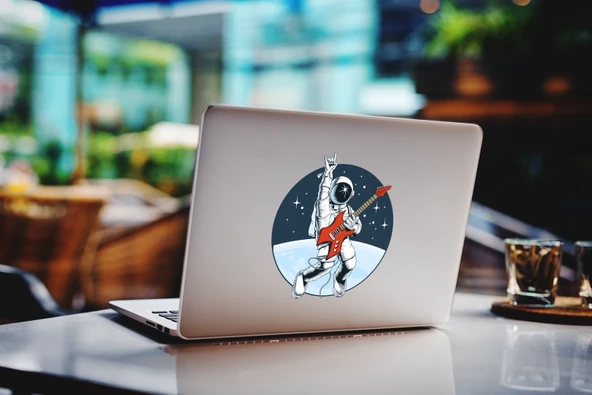 Macbook Air (M2) Uyumlu Kılıf 13.6 inç A2681 Mac02 Şeffaf Sert Kapak Elektro Gitar - Resim 4