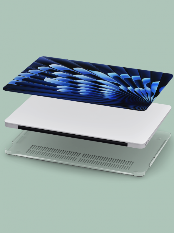 Macbook Air (M1) Uyumlu Kılıf 13.3 inç A2179-A2337 Mac10 Full Tasarım Sert Kapak Wallpaper