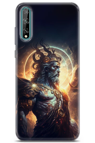 Huawei P Smart S 2020 Kılıf Kingo 3 Zeus Yunan Tanrısı Arka Kapak
