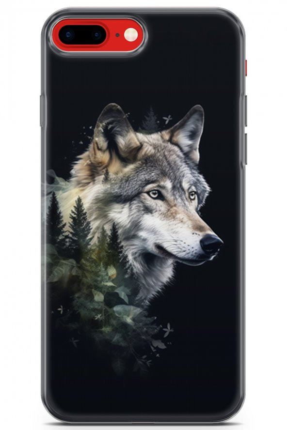 Apple iPhone 7 Plus - 8 Plus Kılıf Kingo 5 İran Kurdu Koruma Kılıfı