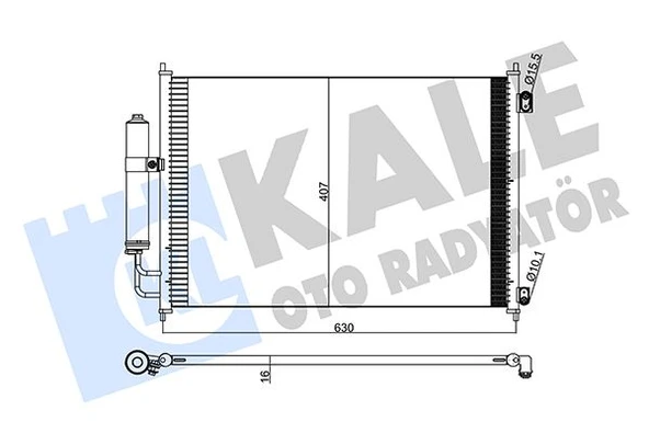 KLİMA KONDENSERİ NISSAN X-TRAİL DİZEL-BENZİN 07 642X388X16 OTO.-MEK. AL/AL