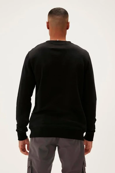 LOGO CREWNECK/MIDNIGHT ERKEK SİYAH SWEAT - 3