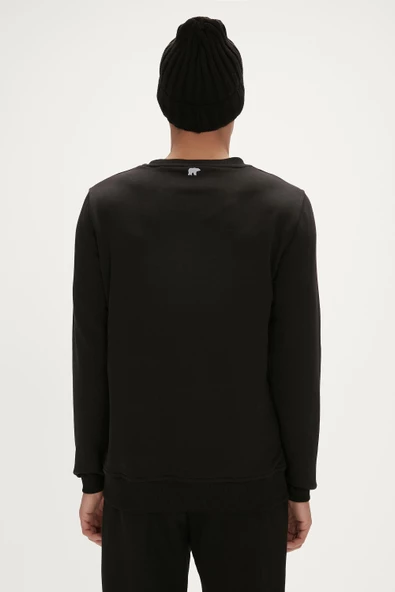 REFLECT BEAR CREWNECK / SİYAH ERKEK 23.02.12.021 - 3