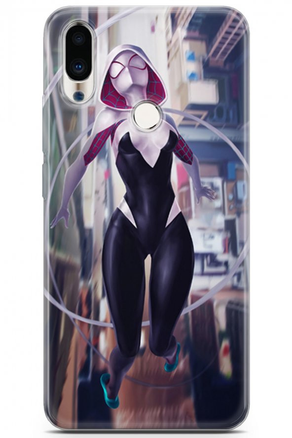 Meizu Note 9 Uyumlu Kılıf Dc 26 Spider Girls Soft Kapak Beyaz