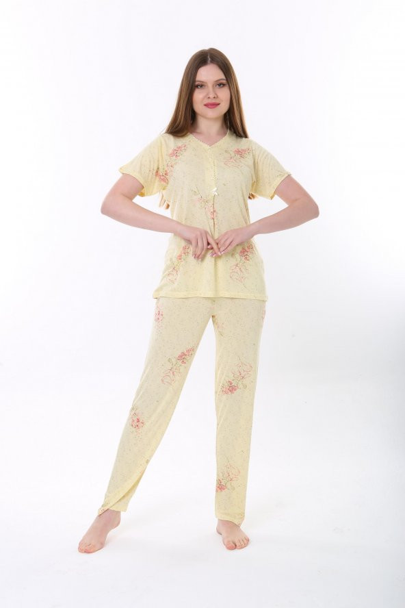 Etoile Bambu Kısa Kol Kadın Pijama Takımı