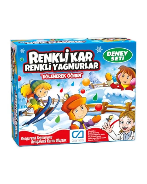 Ca Games Renkli Kar Renki Yağmurlar Deney Seti 5218