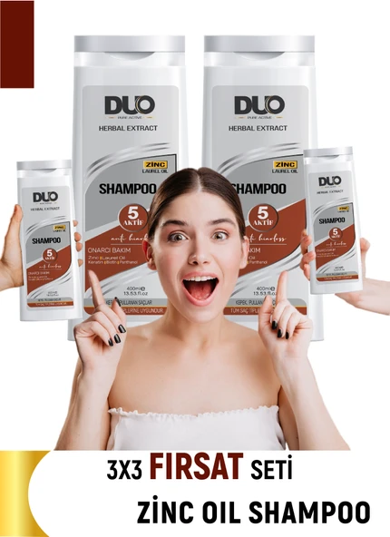 5 Aktifli Zinc + Laurel oil + Keratin + Biotin + Panthanol  Onarıcı Bakım Shampoo - 2
