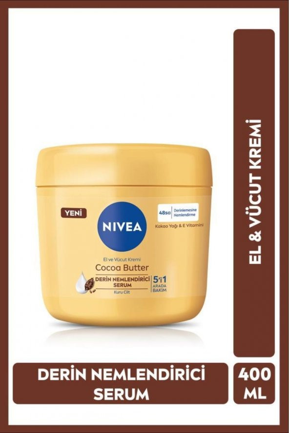 Nivea El Ve Vücut Bakım Kremi Cocoa Butter 400 Ml