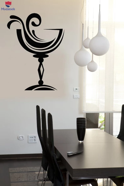 Duvar DekoratifSticker İçme Koleksiyonu Şarap Kadehi Ev İç Dekorasyonu