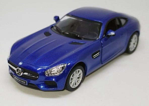 Kinsmart Mercedes Amg Gt 1:36 Mavi Çek Bırak Model Araba