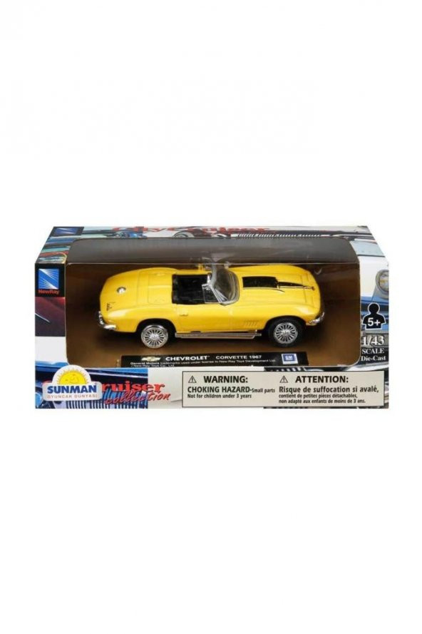 Sunman 1:43 Chevrolet Corvette 1967 Model Araba ürün görseli 1