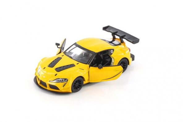 Kinsmart Toyota GR Supra Racing Concept 1:36 Sarı Çek Bırak Model Araba - 2