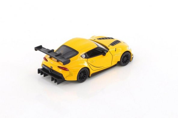 Kinsmart Toyota GR Supra Racing Concept 1:36 Sarı Çek Bırak Model Araba - 4