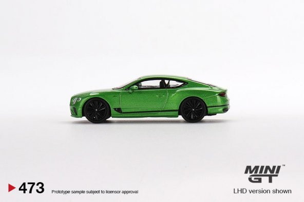 Mini Gt 473 Bentley Continental GT Speed 2022 Apple Green 1:64 Model Araba - 3