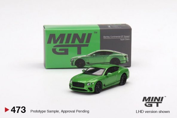 Mini Gt 473 Bentley Continental GT Speed 2022 Apple Green 1:64 Model Araba - 4