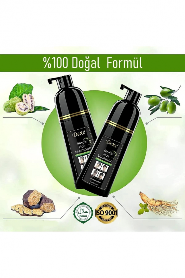 Dexe Saç Siyahlaştırıcı Şampuan 400 Ml Büyük Boy - 5