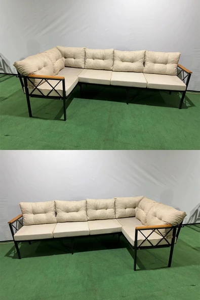 adımshops Köşe Koltuk Takımı , 3 2 Balkon-bahçe-kafe-çay Seti-mutfak Köşe Takımı-oturma Grubu-ofis Koltuğu - 2