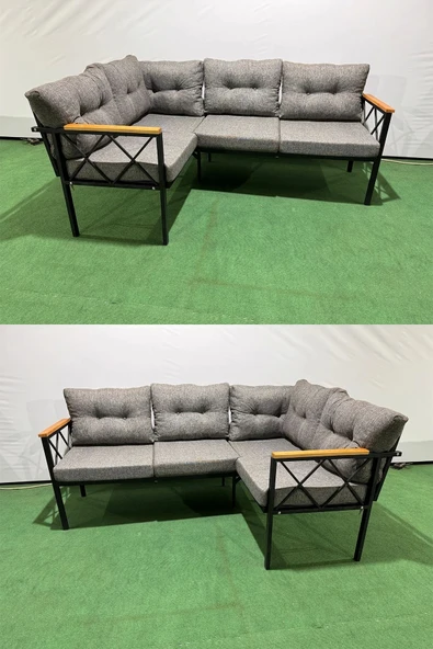 adımshops Köşe Koltuk Takımı, 2 2 Balkon-bahçe-kafe,çay Seti,koltuk Takımı,mutfak Köşesi(YÖN DEĞİŞTİRİLEBİLİR) - 1