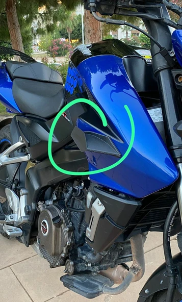 Motosiklet Aerodinamik Yan Kanat Takımı - Resim 3