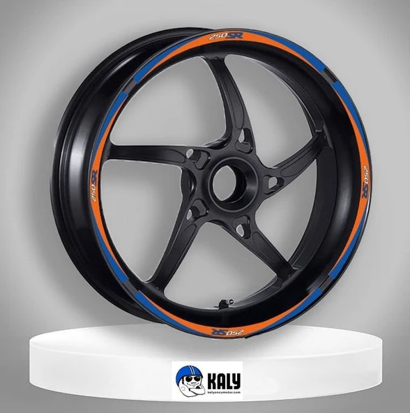 CF Moto 250 SR Jant Şeridi Turuncu Mavi ürün görseli