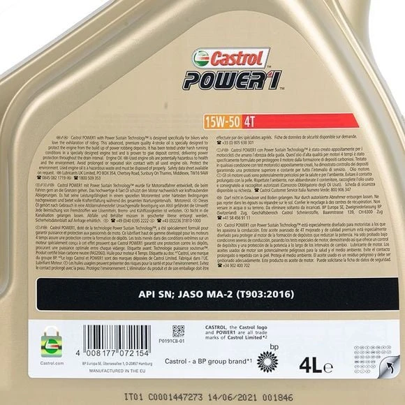 Castrol Power 1 15W-50 4 Litre Motor Yağı - Resim 2