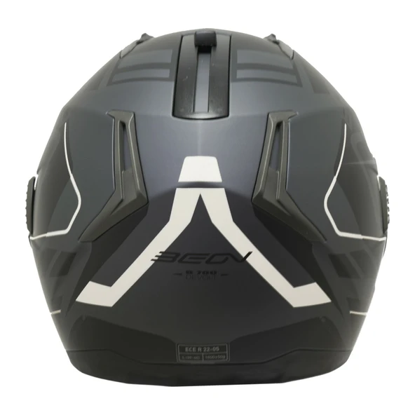 Beon B700 Air Tek Çene Açılır Vizörlü Motosiklet Kaskı Siyah  L - 3