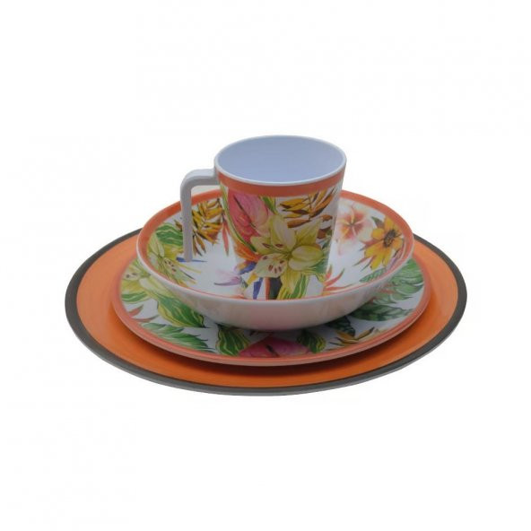 Campout Melamin Tabak Seti 16 Parça - 2