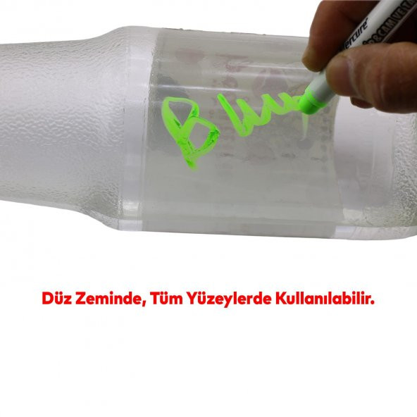 Silinebilir Tebeşir İşaretleyici Yeşil Kalem Metal Plastik  Tahta Cam Ahşap Yüzey Yağlı Boya Uç - Resim 2