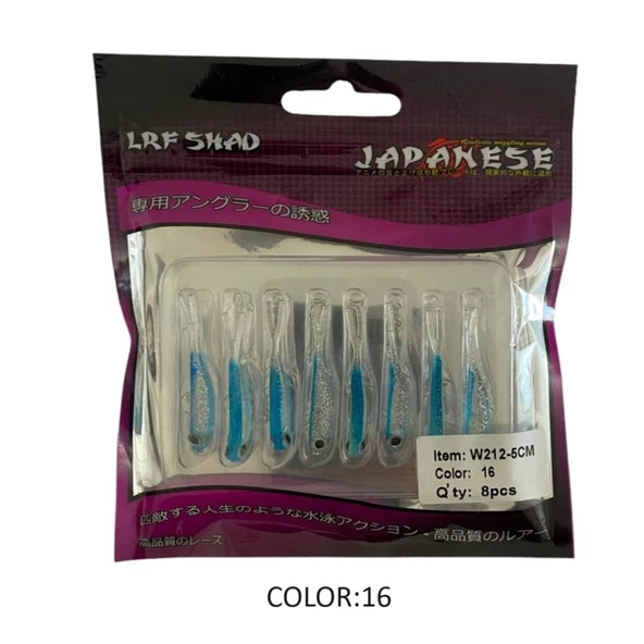 Effe Sasi Japanese LRF Shad W212 (5cm 8 adet) Silikon Yem - 3