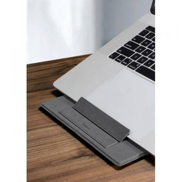 BASEUS Ultra İnce Yükseklik Ayarlamalı Notebook Standı, 11-16 inç Arası Uyumlu Deri Stand - 5