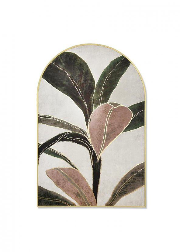 The Mia Botanic Leaf Tablo 60x90 cm - 1