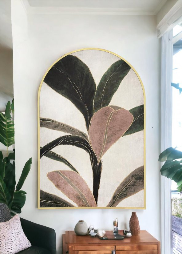 The Mia Botanic Leaf Tablo 80x120 cm - 2