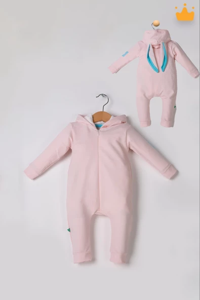 Babyhola Fermuarlı Tavşan Kulaklı Tulum 5014 - 5