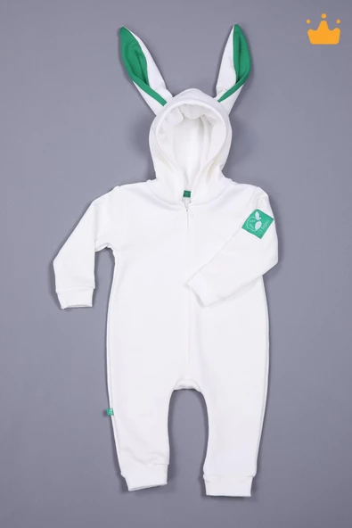 Babyhola Fermuarlı Tavşan Kulaklı Tulum 5014 - 11