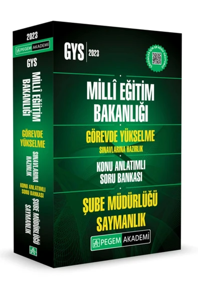 PEGEM 2023 GYS MEB ŞUBE MÜDÜRLÜĞÜ SAYMANLIK KONU ANLATIMLI SORU BANKASI