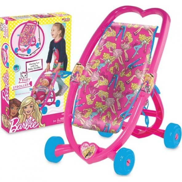 Dede Oyuncak Barbie Kalpli Puset Set 03036 - 2