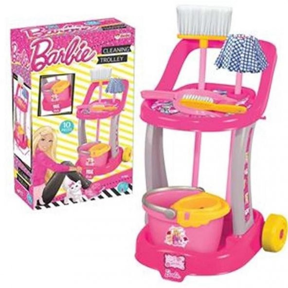 Dede Oyuncak Barbie Temizlik Arabası 01970 - 1
