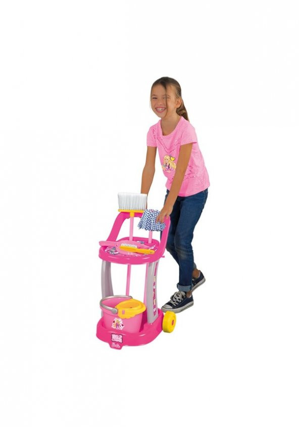 Dede Oyuncak Barbie Temizlik Arabası 01970 - 3